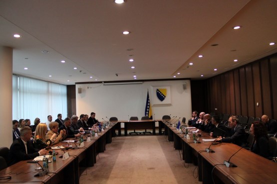 Članovi Zajedničkog kolegija oba doma PSBiH razgovarali sa delegacijom Komiteta Evropskog parlamenta za sigurnost i odbranu (SEDE) 
